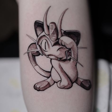 Marvel pokemon Meowth Loki tattoo Meowth Tattoo, Loki Tattoo, Loki Helmet, Loki, Tattoos