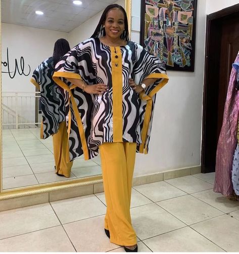 Boubou Top And Trouser, Material Trouser And Top For Ladies, Bubu Top And Trouser, Trouser And Top For Ladies, Two Pieces Outfits, Simple Dress Styles, Boubou Styles For Women, Pieces Outfits, Modest Casual Outfits