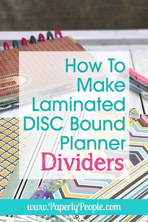 How To Make Laminated Scrapbook Paper Dividers For Your Discbound Planner. With all the scrapbook paper I have laying around I thought it would be a great idea to make DIY laminated divider pages for my letter sized disc bound ARC or Levenger planner! It is wicked easy to do and helps so much with planner organization. You can even use them as covers (I do!) #diyplanner #arcplanner Happy Planner Free Printable, Arc Planner, Happy Planner Printables, Arc Notebook, Diy Planner Notebook, Happy Planner Cover, Diy Organizer, Planner Tabs, Planner Diy