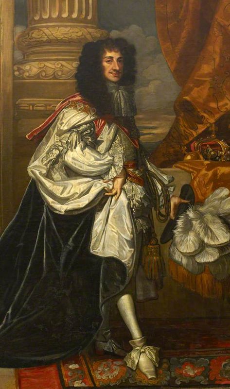 Charles II - Sir Peter Lely - circa 1670 Charles Ii Of England, House Of Stuart, English Monarchs, Order Of The Garter, Great Fire Of London, Charles Ii, Queen Photos, English History, Queen Of England