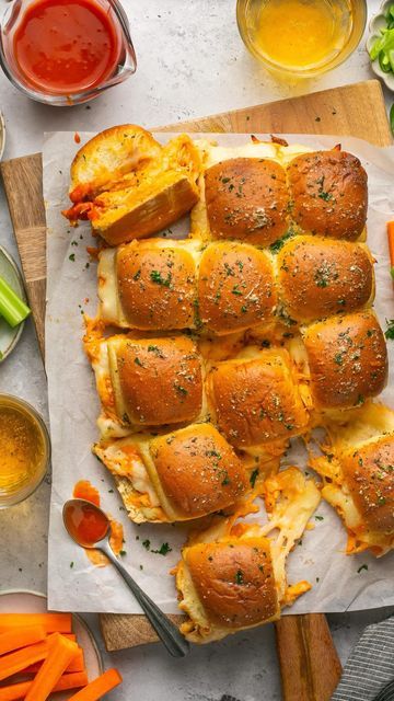 Tawnie Graham on Instagram: "@krolls_korner BUFFALO CHICKEN SLIDERS 😍
.
A reader said the honey added doesn’t do much, but I love it in this recipe for like a hot honey kind of vibe. Leave it out if you want but I like what it adds to the party! Comment “recipe please” & I’ll dm you my recipe!
.
https://krollskorner.com/recipes/appetizers-snacks/buffalo-chicken-sliders/
.
#gameday #gameday🏈 #gamedayrecipes #gamedaysliders #slidersunday #sundaysliders #kingshawaiian #sliderbuns #buffalochicken #buffalochickendip #buffalosliders #footballsnacks #easyrecipes" Tawnie Graham, Buffalo Chicken Sliders Recipes, Krolls Korner, Buffalo Chicken Sliders, Green Chile Chicken Enchiladas, Football Snacks, Chicken Sliders, Slider Buns, Chicken Enchilada Recipe