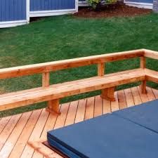 Building Benches For Your Deck...You can do It! Pool Deck Bench Ideas, Deck Benches, Deck Bench Seating, Ground Level Deck, Build Deck, Deck Bench, Rental Ideas, Diy Bathtub, Deck Seating