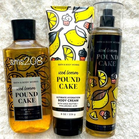 Brand New Never Been Used Bath And Body Works Iced Lemon Pound Cake Set. Scent Notes: Sugary Glazed Icing, Pure Lemon Zest, Fluffy Pound Cake. Includes: 1 Iced Lemon Pound Cake Shower Gel 10oz 1 Iced Lemon Pound Cake Body Cream 8oz 1 Iced Lemon Pound Cake Ffm 8oz Same Or Next Day Shipping! Iced Lemon Pound Cake, Body Lotion Cream, Lemon Pound Cake, Scent Notes, Foaming Hand Soap, Bath And Bodyworks, Cream Lotion, Fragrance Mist, Perfume Collection