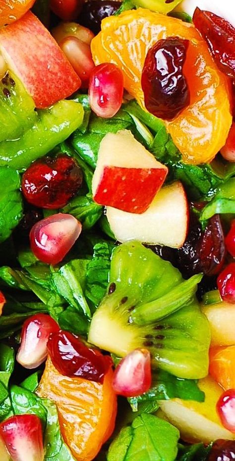 Spinach Salad With Apples, Salad With Fruit, Salad Spinach, Salad With Apples, Salad Kale, Thanksgiving Salad, Delicious Salad Dressings, Christmas Salads, Mandarin Oranges