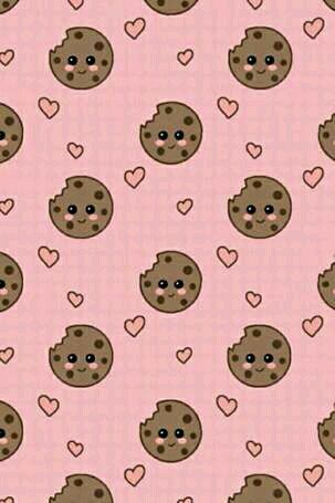 Cookies Power Points, Food Wallpaper, Cute Cookies, Dessin Adorable, Tumblr Wallpaper, Kawaii Wallpaper, Cute Backgrounds, I Wallpaper, Kids Prints