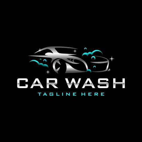 Car Wash Logo Design Ideas, Car Wash Logo, Car Wash Business, Mobile Car Wash, Cleaning Logo, Cleaning Business, Design Grafico, Vector Template, S Car