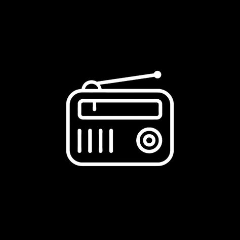 Tv Icon Black, Ikon Black, Radio Logo, Android App Icon, Radio Icon, Old Is Gold, Zestaw Ikon, Phone Logo, Black Wallpaper Iphone Dark