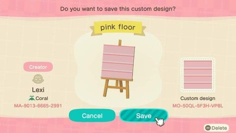 Acnh Cute Floor Designs, Acnh Pink Sidewalk, Pink Floor Animal Crossing, Acnh Pink Wood Path, Animal Crossing Floor Codes, Anch Designs, Ac Outfits, Confetti Ideas, Pink Park