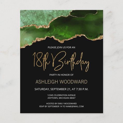 Modern Handwriting, 90th Birthday Invitations, 70th Birthday Invitations, 80th Birthday Invitations, Green Invitations, 60th Birthday Invitations, 30th Birthday Invitations, 40th Birthday Invitations, 70th Birthday Parties