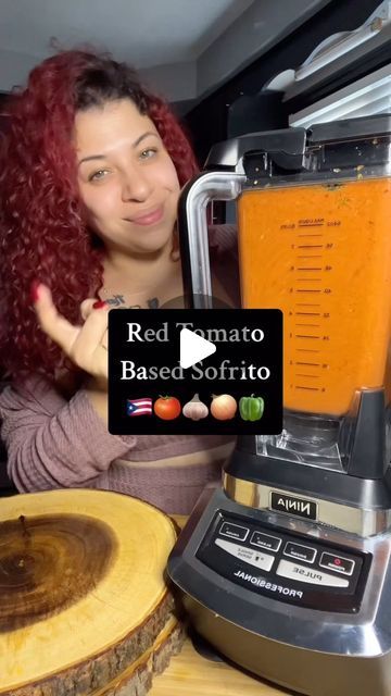 Beatriz Santiago on Instagram: "Red Tomato Based Sofrito Recipe  🇵🇷🧅🫑🍅🧄🌿  3 Large Tomatoes  2 Large Red Pepper 1 Large Red Onion Bunch Culantro or Cilantro 1/2lbs Garlic 2Tbs Annato Powder" Red Sofrito Recipe, Sofrito Recipe Puerto Rican, Sofrito Recipe, Cooking Tomatoes, Meal Preparation, Red Tomato, Lunch Meal Prep, Puerto Rican, Red Pepper