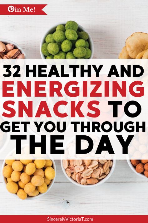 Try these healthy and energizing snacks to keep you going throughout the day! | @VictoriaTiffny #mood #mentalhealth #mentalwellness #healthyfood SincerelyVictoriaT.com Lifestyle, Motherhood, and Wellness Blog Healthy Snacks For Energy, Energizing Lunch Ideas, Healthy Foods For Energy, Healthy Mid Morning Snacks, Energizing Snacks On The Go, Healthy Bedtime Snacks Fitness, Snacks That Give You Energy, Mid Morning Snack Healthy, Breakfast That Gives You Energy