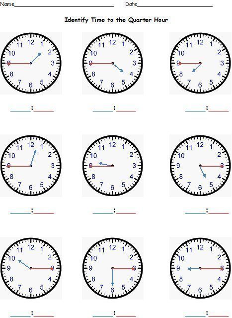 Math Minutes, Clock Worksheets, Time Sheet, How To Tell Time, Telling Time Worksheets, 3rd Grade Math Worksheets, Math Measurement, Time Worksheets, 1st Grade Math Worksheets