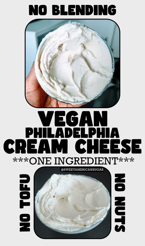 Non Dairy Cream Cheese, Vegan Cream Cheese Recipe, Plant Based Cheese, Dairy Free Cream Cheese, Vegan Cheese Recipes, Vegan Cream, Dairy Free Cheese, Vegan Sauces, Vegan Cream Cheese