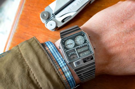 Retro Digital Watch, Retro Watches Vintage, Weird Watches, Citizen Watch Vintage, Wedding Watches, Grow Watermelon, Weird Watch, Dmc Delorean, Tactical Watch