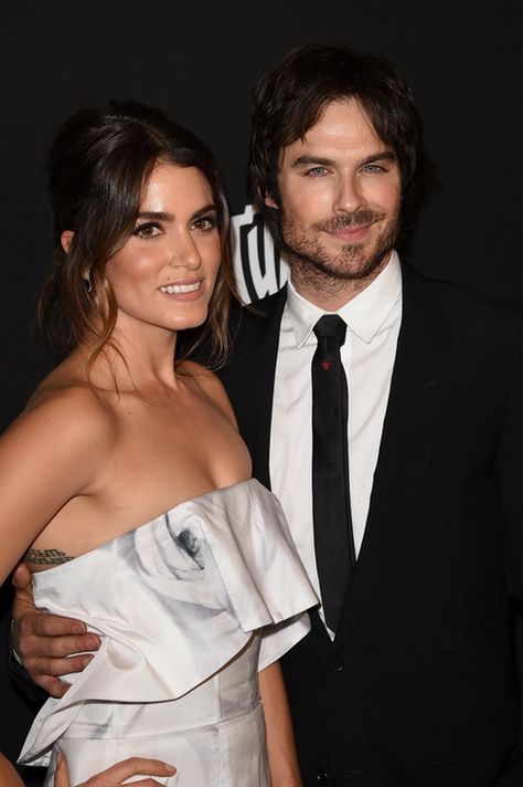 Hidden Tattoo Placement, Ian Somerhalder Nikki Reed, Ian And Nikki, Secret Tattoo, Vampire Wedding, Tattoo Spots, Golden Globes Party, Hidden Tattoos, Golden Globes After Party