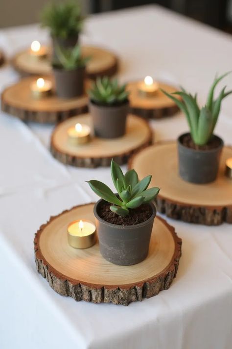 Plant Themed Wedding, Simple Wedding Table Centerpieces, Simple Wedding Table, Monochromatic Flowers, Rustic Table Centerpieces, Small Flower Arrangements, Bottle Centerpieces, Simple Wedding Centerpieces, Planning Board