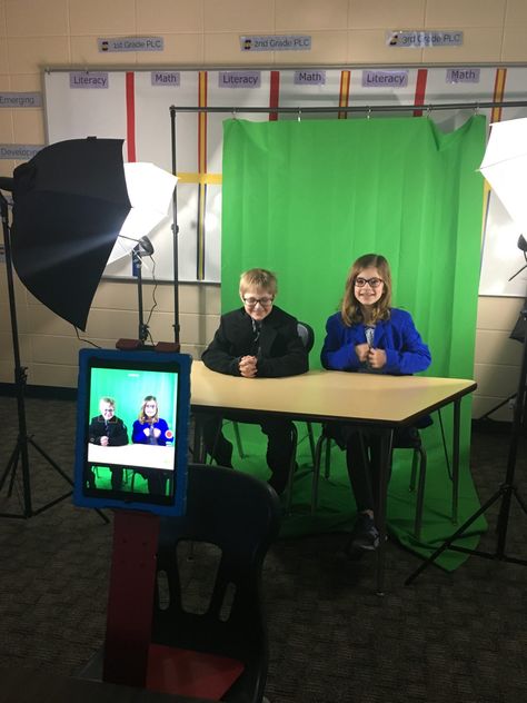 High School Broadcasting, Media Projects For Students, Elementary News Broadcast, Media Classroom Ideas, Student News Broadcast, News Articles For Kids, Journalism Club, 2024 Classroom, Ideas For Kindergarten