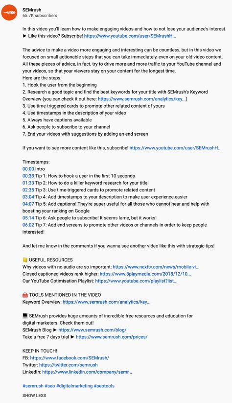 How To Write Best YouTube Video Descriptions: 19 Proven Tips - YouTube SEO Youtube Intro Saying Ideas, You Tube Description Ideas, Youtube About Description, Yt Channel Description Ideas, Youtube Channel Description Sample, Youtube Video Description Ideas, Youtube Description Box Ideas, How To Write A Youtube Script, Youtube Description Template