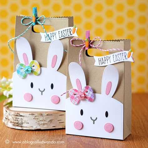 Easter Treat Box, Easter Treat Bags, Easter Favors, Easter Bags, Bunny Party, Bunny Birthday, Easter Projects, Mama Elephant, Easter Time