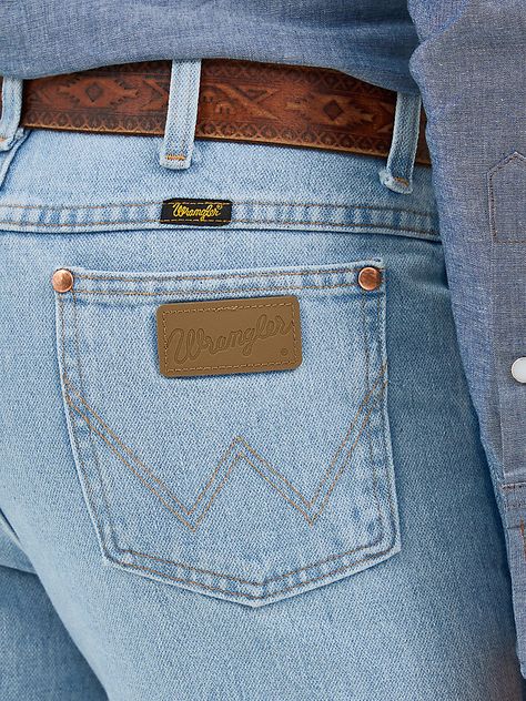 FINALLY, JEANS THAT FIT LIKE A GLOVEWrangler® Cowboy Cut® jeans are a tried-and-true wardrobe staple for cowboys who demand a lot from their everyday clothes. Our men's Cowboy Cut® 0936 comes with all the same iconic details of the 13MWZ, including the classic neolite patch, five-pocket styling, and that signature 'W' stitching you know and trust. What makes the 0936 jean a must-have for every modern cowboy is its slim silhouette through the seat, thigh, and knee. Whether dressed up for a special occasion or dressed down for a backyard barbecue, these men's Cowboy Cut® Wrangler jeans will keep you comfortable all day long without compromising style.Look for the W on the Pocket® Cowboy Cut Jeans, Country Jeans, Wrangler Cowboy, Modern Cowboy, Wrangler Cowboy Cut, Everyday Clothes, Mens Cowboy, Backyard Barbecue, Wrangler Jeans