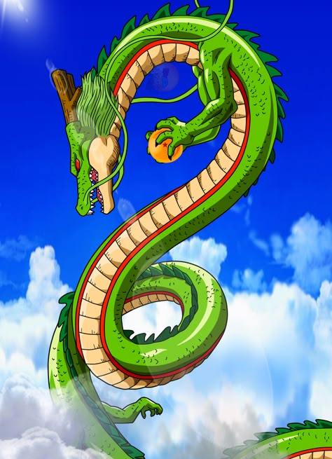 Wallpaper Shenlong |FacuDibuja by FacuDibuja Dbz Shenron, Sheng Long, Shen Long Tattoo, Dbz Tattoo, Ball Tattoo, Z Tattoo, Dragon Ball Tattoo, Dbz Art, Japon Illustration