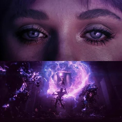 Glowing Eyes Powers, Cosmokinesis Aesthetic, Mutant Powers Ideas, Cosmic Powers, 5 Sisters, Women Villains, Witch Powers, Superhero Series, Purple Magic