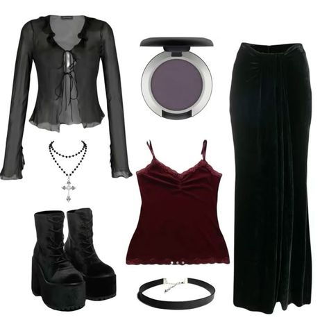 Romantic Vampire Outfits, Vampy Outfit Casual, Vampire Look Outfits, Vampire Style Outfits, Romantic Goth Outfits Casual, Vampire Outfit Ideas, Modern Vampire Outfit, Romantic Goth Fashion, Vampire Goth Outfits