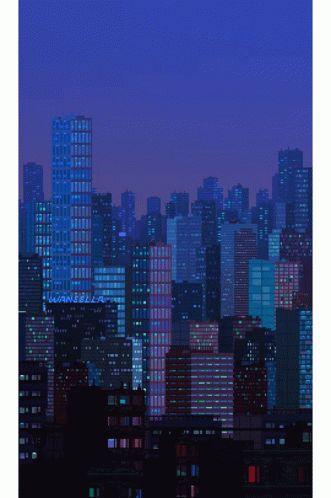 Pixel Cityscape GIF - Pixel Cityscape Aesthetic - Discover & Share GIFs Pixel Art City Night, Pixel Art Gif, Pixel City, 8 Bit Art, City Sunset, Arte 8 Bits, 8bit Art, Aesthetic Gif, 8 Bit