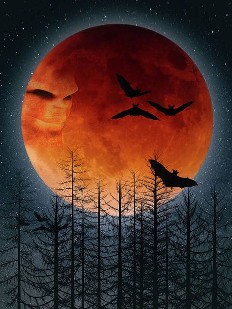 Halloween Spray Paint Art, Spooky Moon Painting, Halloween Moon Painting, Halloween Theme Painting, Halloween Art Inspiration, Cool Halloween Paintings, Halloween Pictures To Paint, Painting Ideas On Canvas Moon, Halloween Paint Night