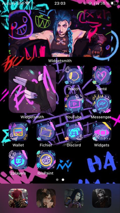 Matching Phone Themes, Arcane Widgets Medium, Arcane Phone Theme, Jinx Pixel Art, Fnaf App Icon, Arcane Symbols, Harry Potter Wallpaper Backgrounds, League Of Legends Poster, Cute Backgrounds For Iphone