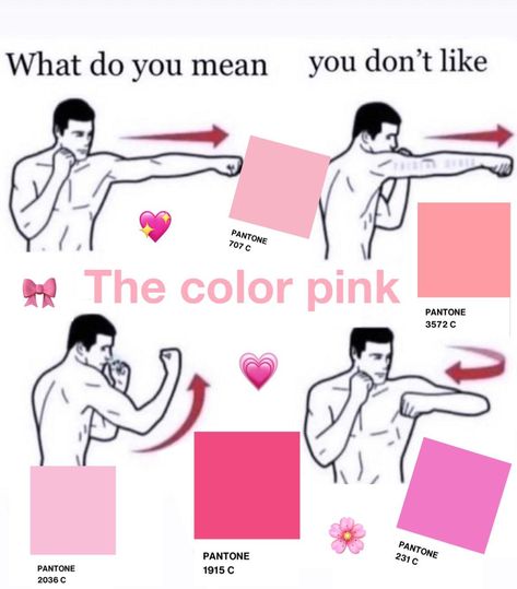 what do you mean you don't like the color pink | What Do You Mean You Don't Like X? / Powerful Combo | Know Your Meme The Color Pink, Pink Girly Things, What Do You Mean, Everything Pink, Fb Memes, Know Your Meme, Lose My Mind, The Villain, Just Girly Things