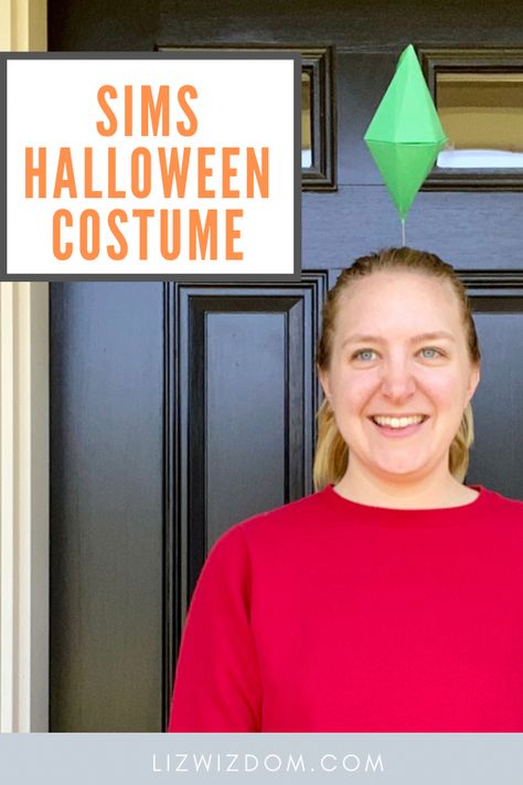 Sims Headband Diy, Sims Halloween Costume Diy, Sims Costume Halloween, The Sims Halloween Costume, Sims Costume Diy, Costume Ideas Easy Last Minute, Carol Baskin Costume, Sims Cosplay, Sims Halloween Costume