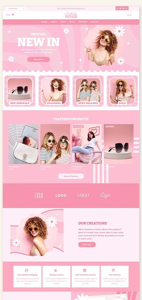 #affiliate Pink Wix Template, Retro Wix Theme, Colorful Wix Website, Wix Site, Store Website, Trendy Wix Design, Ecommerce Wix, Custom Website, Trendy - Etsy UK in 2024 Wix Portfolio Design, Shopify Templates Ecommerce Websites, Makeup Website Design, Cute Website Design, Pink Website Design, Retro Website Design, Assignment Template, Wix Portfolio, Pink Website