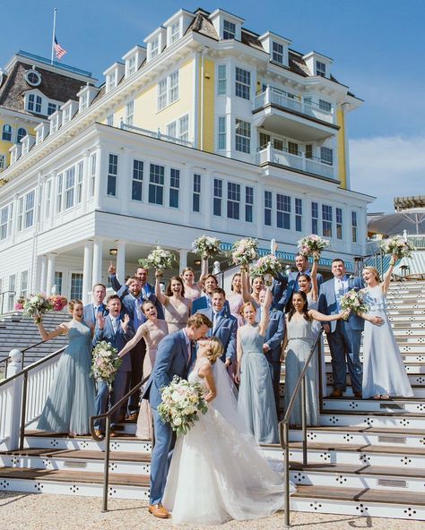 Ocean House on Instagram: “We love looking back on these special moment! ✨🥰 📸: @rebeccaarthurs 💐: @hanafloral  #oceanhouseri #relaischateaux #deliciousjourneys…” Ocean House Wedding, Watch Hill Wedding, Watch Hill Rhode Island Aesthetic, Wedding Venues Rhode Island, Holiday House Rhode Island, Ocean House Rhode Island Wedding, Rhode Island Wedding Venues, Rhode Island Mansions, Funny Morning Pictures