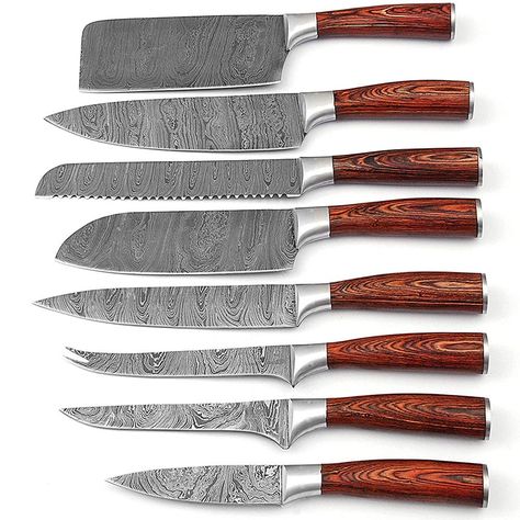 Kitchen Knives Handmade, Handmade Chef Knife, Damascus Kitchen Knives, Hand Forged Knife, Damascus Chef Knives, Kitchen Knife Set, Chef Knives, Knife Gifts, Boning Knife