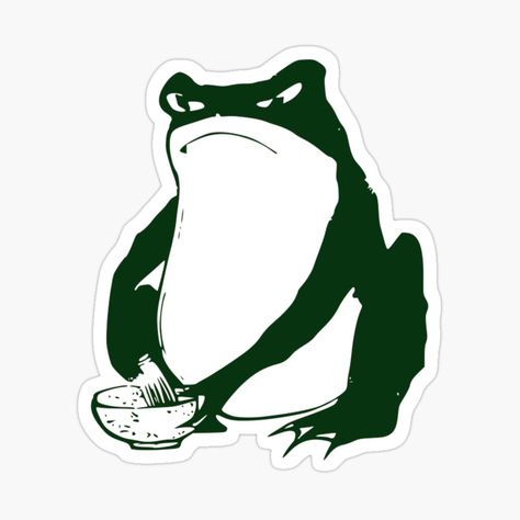 Get my art printed on awesome products. Support me at Redbubble #RBandME: https://www.redbubble.com/i/sticker/Matsumoto-Hoji-Frog-by-lachataigne/161518645.EJUG5?asc=u Matsumoto Hoji, The Frog, Wabi Sabi, Awesome Products, Im Not Perfect, Japan, Art Prints, Art