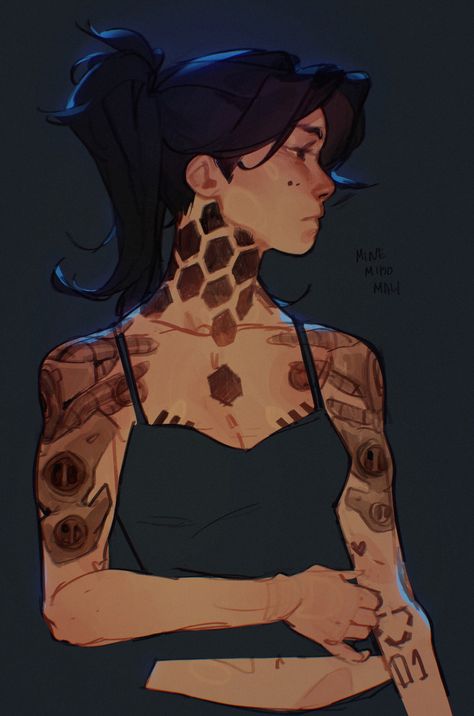 ArtStation - Jolene Tattoo Character, Desenho Tattoo, Arte Sketchbook, Character Poses, Character Design References, Art Inspiration Drawing, Funky Art, Character Portraits, A Drawing