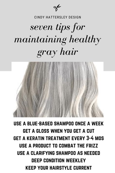 Gray Hair Care Products that Work for Me - Cindy Hattersley Design Healthy Gray Hair, Cindy Hattersley, Glowing Hair, Grey Hair Care, Grey Hair Looks, Shampoo For Gray Hair, Grey Hair Transformation, Hair Gloss, Gorgeous Gray Hair