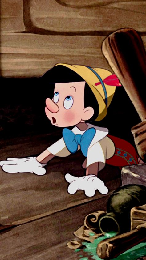 *PINOCCHIO, Pinocchio Wallpaper, Disney Icon, Pinocchio Disney, Disney Movie Scenes, Disney Characters Wallpaper, Disney Kingdom, Disney Animated Movies, Disney Cartoon Characters, Disneyland Pictures