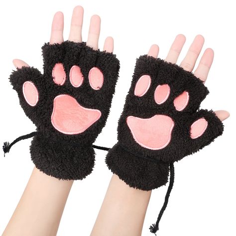 PRICES MAY VARY. 100% Cotton Pull On closure Dry Clean Only Fur,soft touch material One size fits most soft,size:21.5 X 15cm Add colors to 14 kinds of Great for christmas Party, anime coplay,casual wear to keep warm in the winter With little cat paw pattern,soft-touch fur and fingerless,the glove makes you hand in lovely,warm and flexible situation,there is a good item for you in winter,especailly you in work. Model Number:160917AC0062(ZKJY003)C5Z50 Beautiful Gloves, Gothic Party, Claw Gloves, Paw Gloves, Winter Mittens, Soft Winter, Cold Weather Gloves, Bear Paw, Cat Claws