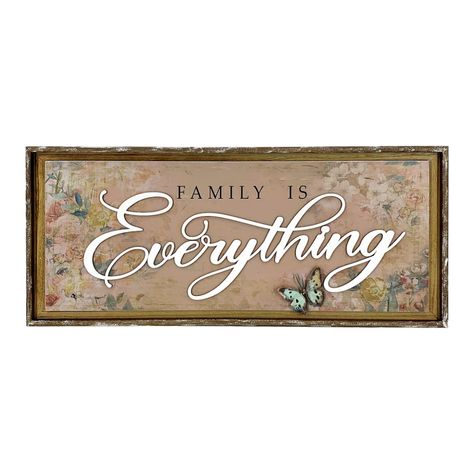 Spring Wall Decor, Family Is Everything, Decor Shop, Novelty Sign, Wall Hanging, Wall Decor, Wall, Home Decor, Wall Décor