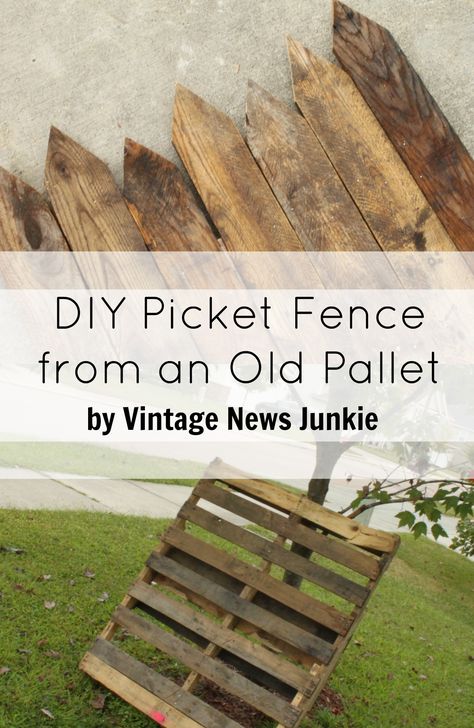 Diy Picket Fence, Pallet Fences, Diy Fencing, Picket Fences, Pallet Fence, Diy Fence, Building A Fence, Pallet Creations, Pool Fence