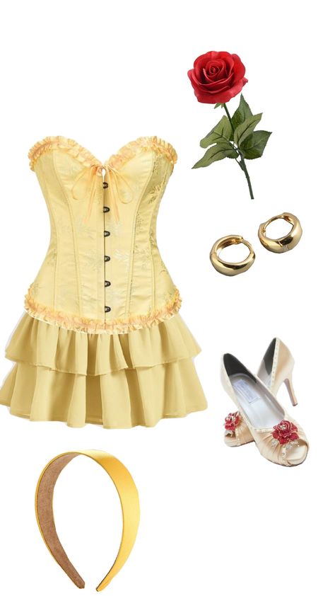 Belle's Costume Disney Princess Halloween Costumes, Belle Halloween, Cute Halloween Costume, Classy Halloween Costumes, Halloween Princess, Princess Halloween Costume, Belle Costume, Fantasia Disney, Pretty Halloween Costumes