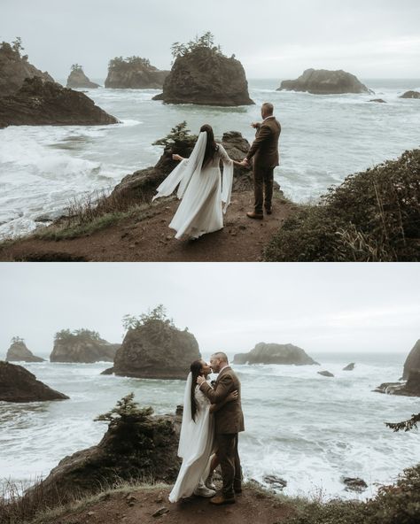 Like scenes from a movie 🤍 Getting to document this elopement in the Oregon Coast was truly a dream come true. Hair / MUA: @whitmarie.hairmua Picnic: @roguepicnics - #oregoncoastelopement #oregoncoastwedding #pnwelopement #elopementwedding #wanderingweddings #dirtybootsandmessyhair Capella By The Sea Oregon, Oregon Beach Wedding, Elopement Oregon, Oregon Coast Wedding, Oregon Coast Elopement, Oregon Beach, Photography Moodboard, Oregon Beaches, Oregon Elopement