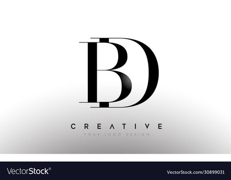 Bd Logo Design Ideas, Db Logo Design, Bd Logo Design Letter, Db Logo Design Ideas, Bd Logo Design, Bd Logo, Bd Monogram Logo, Two Letter Logo, Db Logo