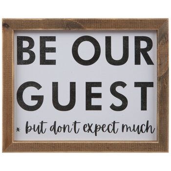 Be Our Guest But Wood Wall Decor | Hobby Lobby | 2065530 Hobby Lobby Signs, Guest Room Sign, Farmhouse Style Living Room, Wall Decor Hobby Lobby, Be Our Guest, Guest Room Decor, Farmhouse Style Decorating, Room Signs, Wood Wall Decor