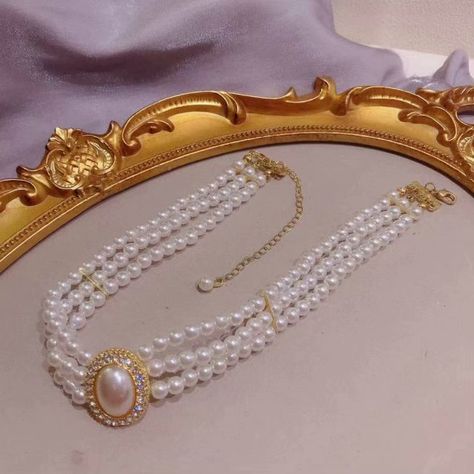 Elegant Luxury Party Necklace | Pearls Necklace Jewelry | Luxury Fashion Jewelry - Necklace - Aliexpress Pearl Collar, Trend Jewelry, Party Necklace, Pearl Jewelry Necklace, Pearl Choker Necklace, Flower Hair Accessories, Beaded Choker Necklace, Faux Pearl Necklace, Pearl Types