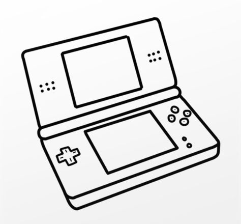 Video Game Line Art, Nintendo Ds Tattoo, Ds Tattoos, Nintendo Tattoos, Nintendo Tattoo, Nerdy Tattoos, Note Doodles, Different Tattoos, Tattoo Videos