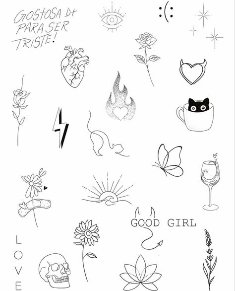 Small Tattoo Placement, Tato Minimal, Unique Small Tattoo, Small Girly Tattoos, Small Pretty Tattoos, Cute Tiny Tattoos, Small Hand Tattoos, Tattoo Feminina, Girly Tattoos