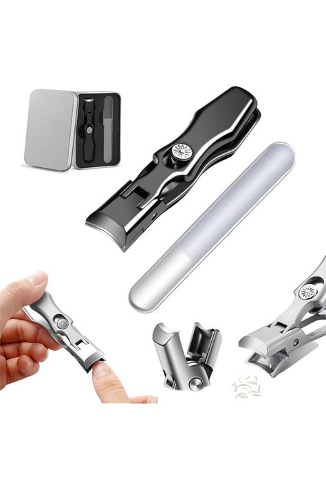 German Nail Clippers for Men, 2024 New Ultra Sharp Nail Clippers, Professional Extra Large Heavy Duty Toe Clippers with Catcher File, Professional Nail Clippers for Seniors (Black) Nails Inspiration Classy, Sharp Nails, Professional Nails, Black Beauty, Nail Clippers, Nails Inspiration, Extra Large, Heavy Duty, For Men